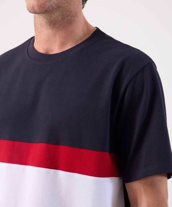 Camiseta Para Hombre Bloques de Color image number null