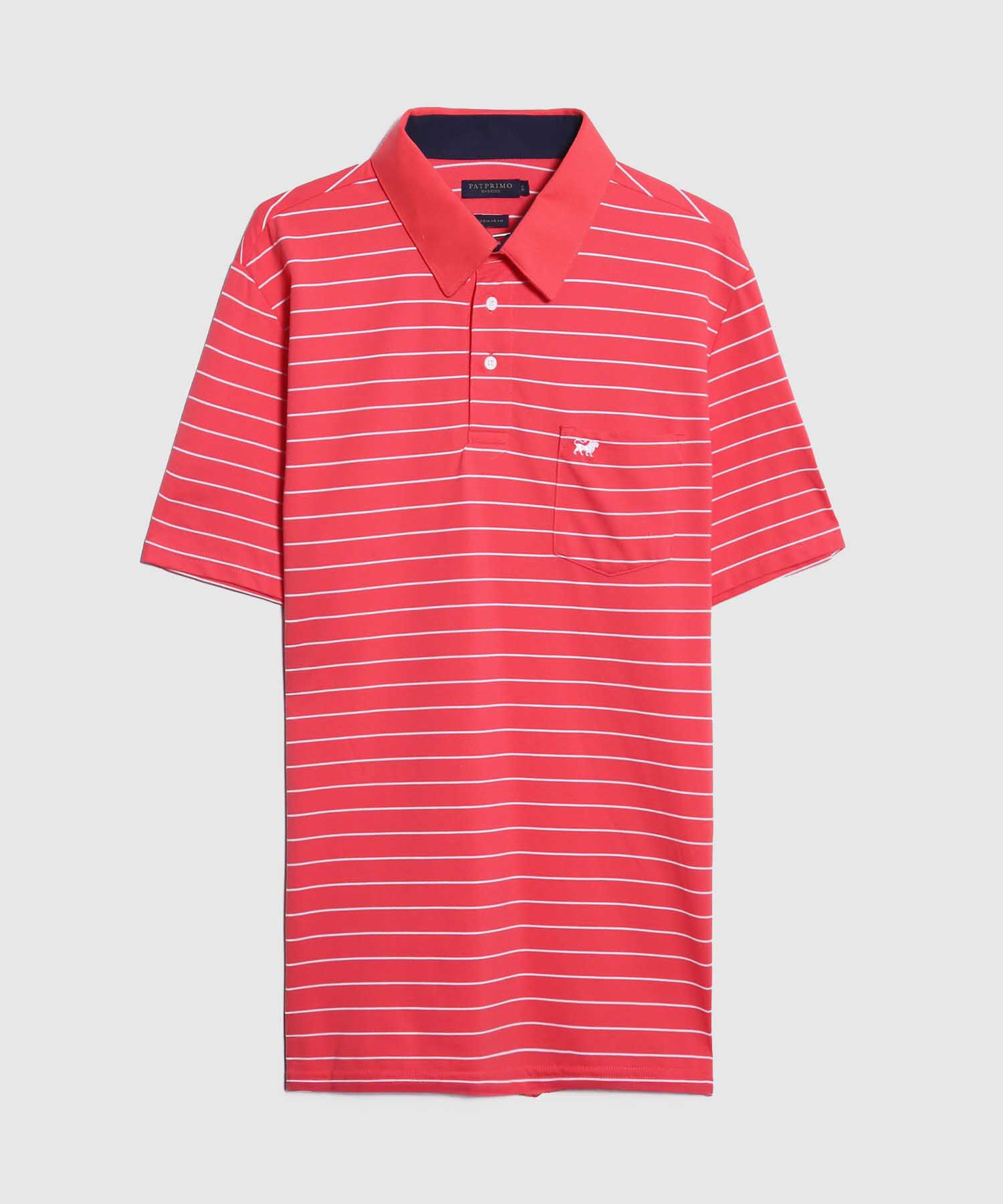 Polo Cuello Duro con Rayas
