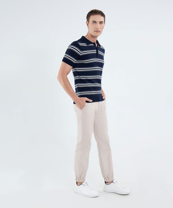 Polo Tejida Preteñida Para Hombre image number null