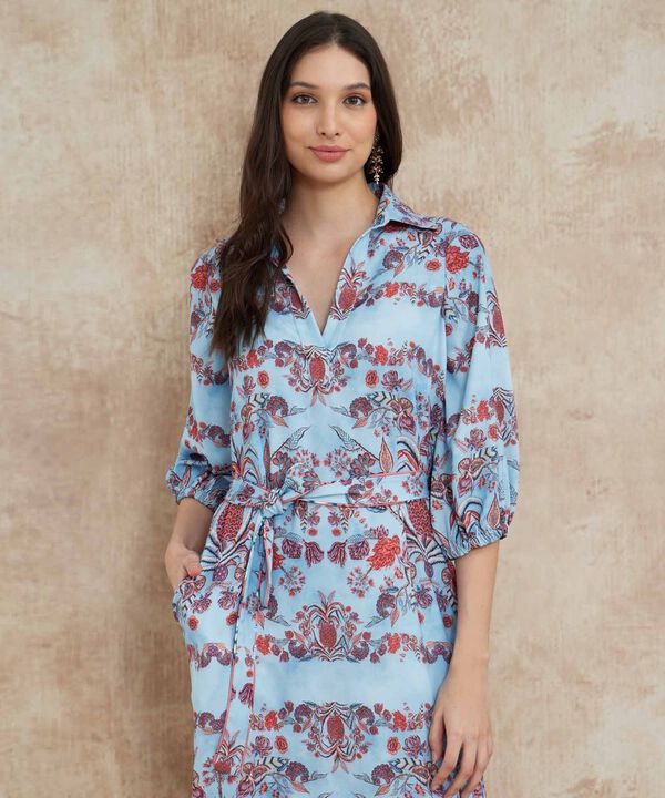Vestido Camisero Estampado Beatriz Camacho image number null