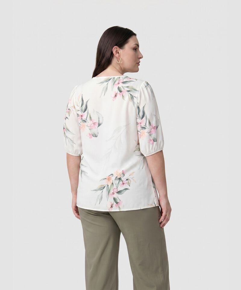 Blusa Manga Tres Cuartos Con Lazos Mujer Curvy