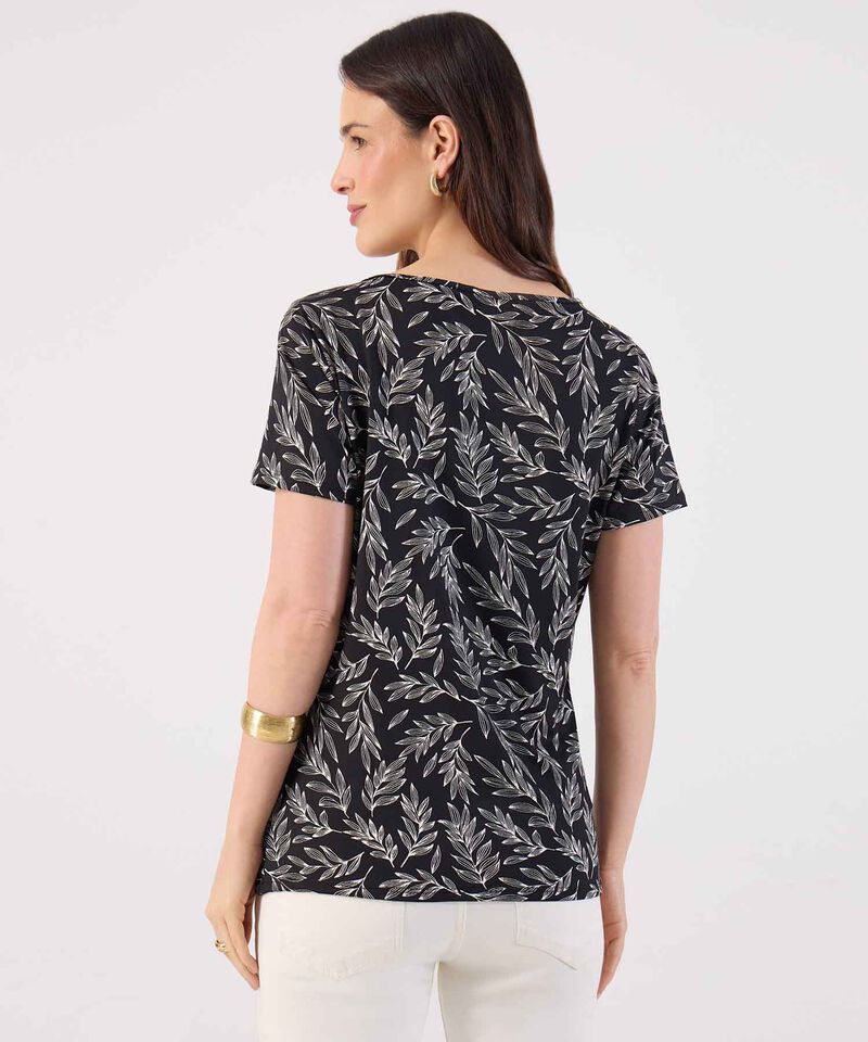 Camiseta manga corta estampada