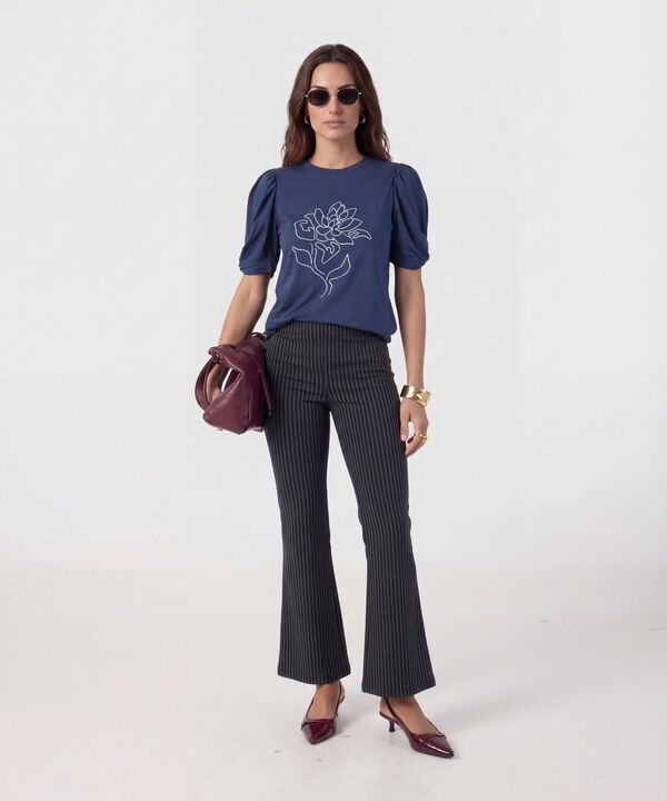 Leggings Flare De Pretina El&aacute;stica Mujer