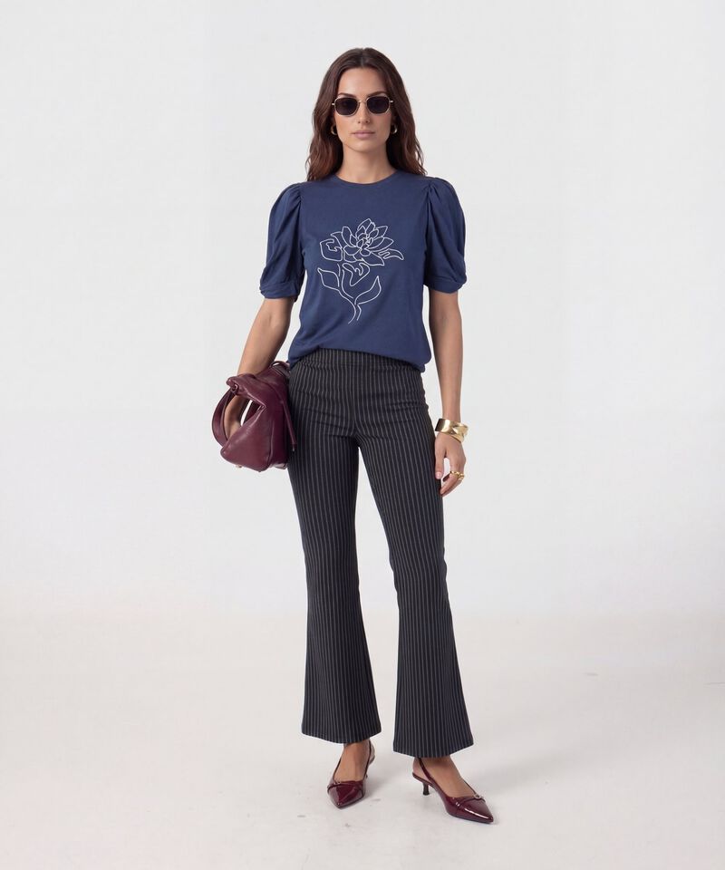 Leggings Flare De Pretina El&aacute;stica Mujer