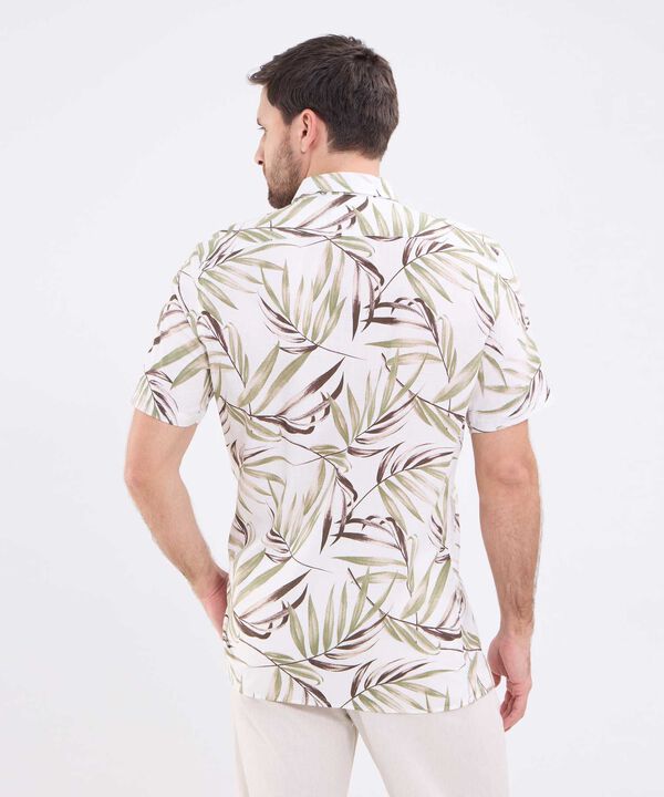 Camisa manga corta estampada para hombre