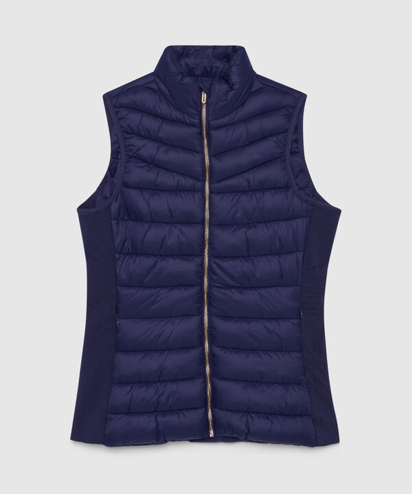 Chaleco Acolchado con Bolsillos en Rib