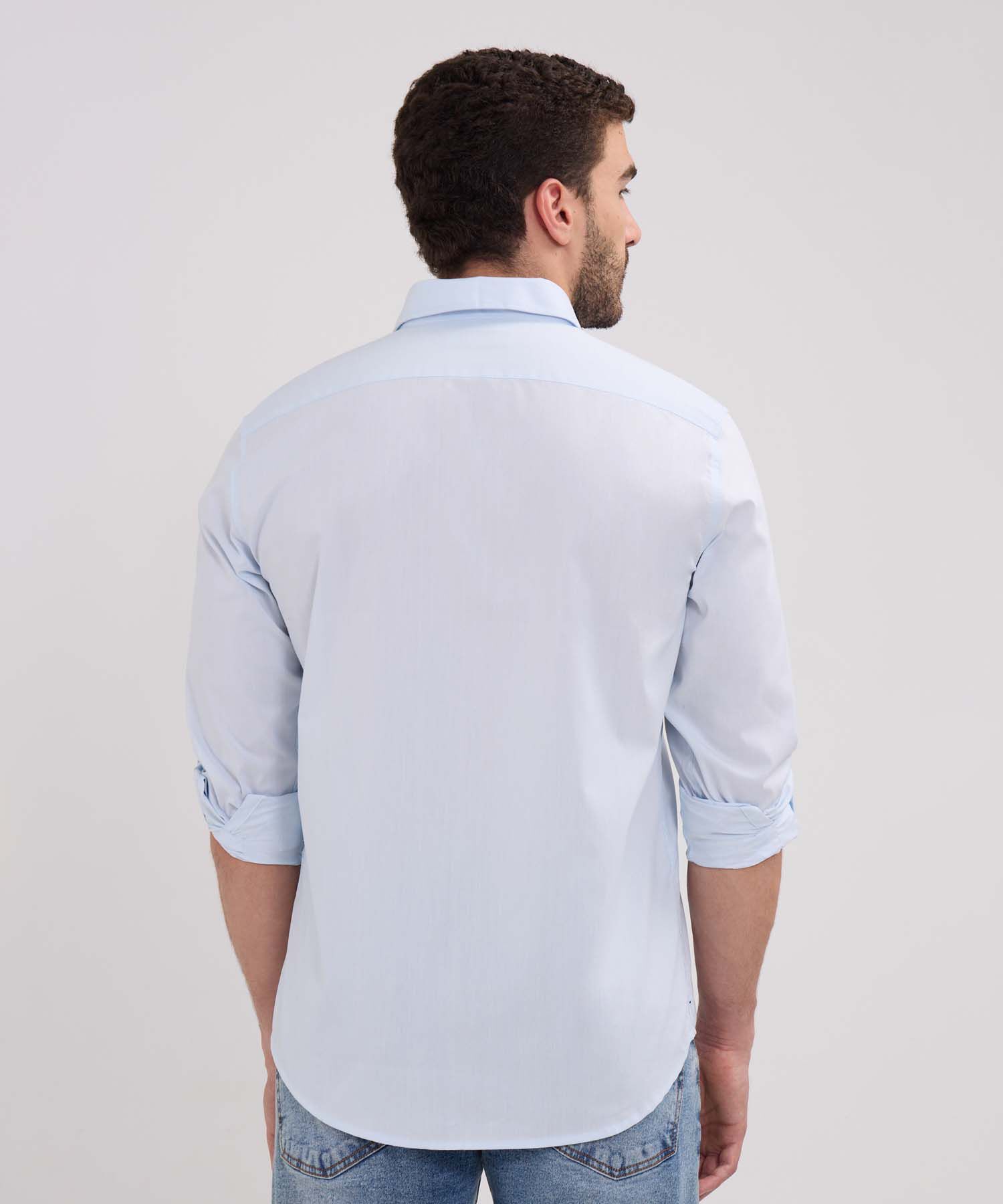 Camisa Manga Larga Unicolor
