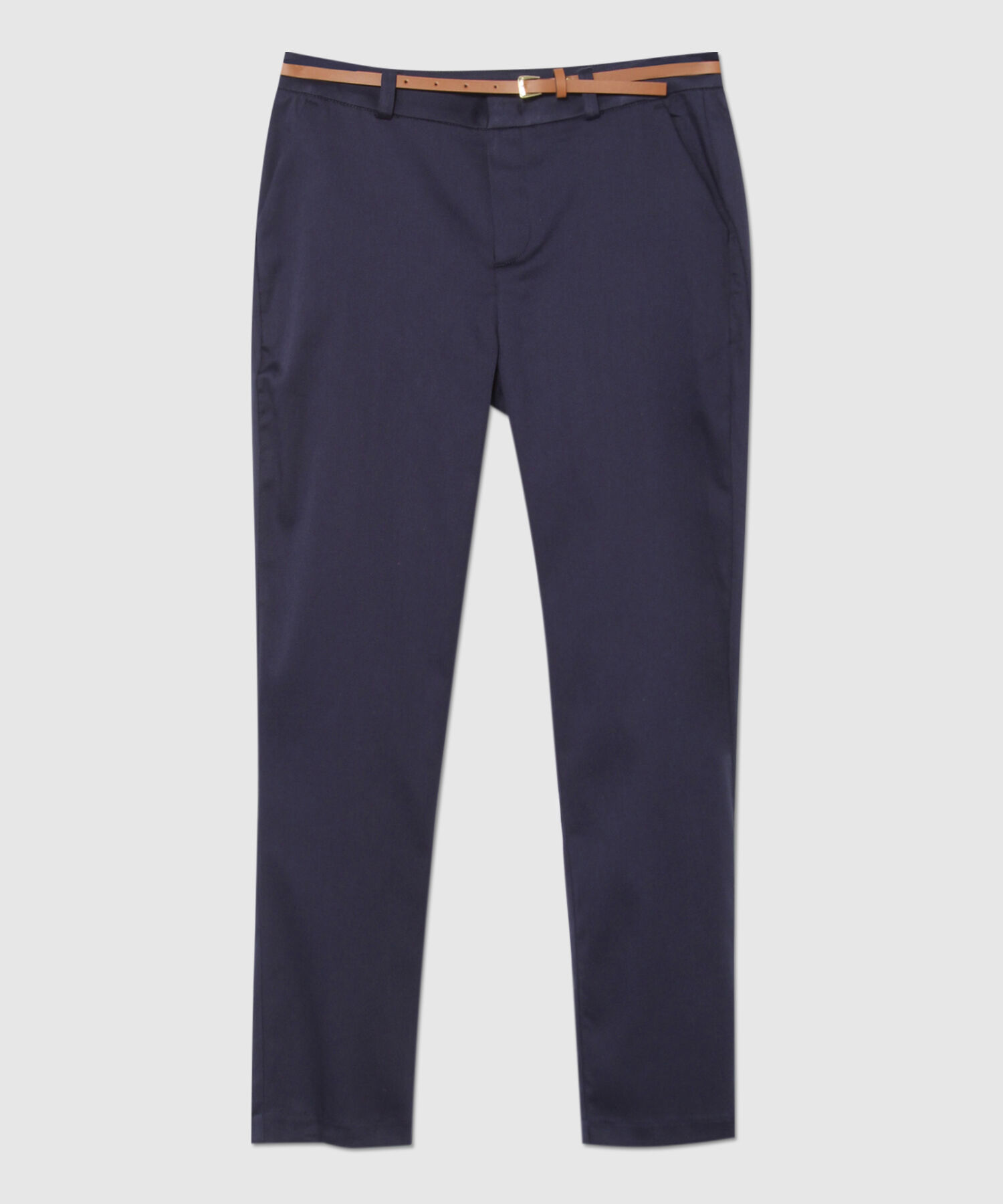 Pantalon Basico Bolsillos Diagonal