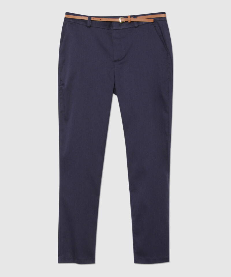 Pantalon Basico Bolsillos Diagonal