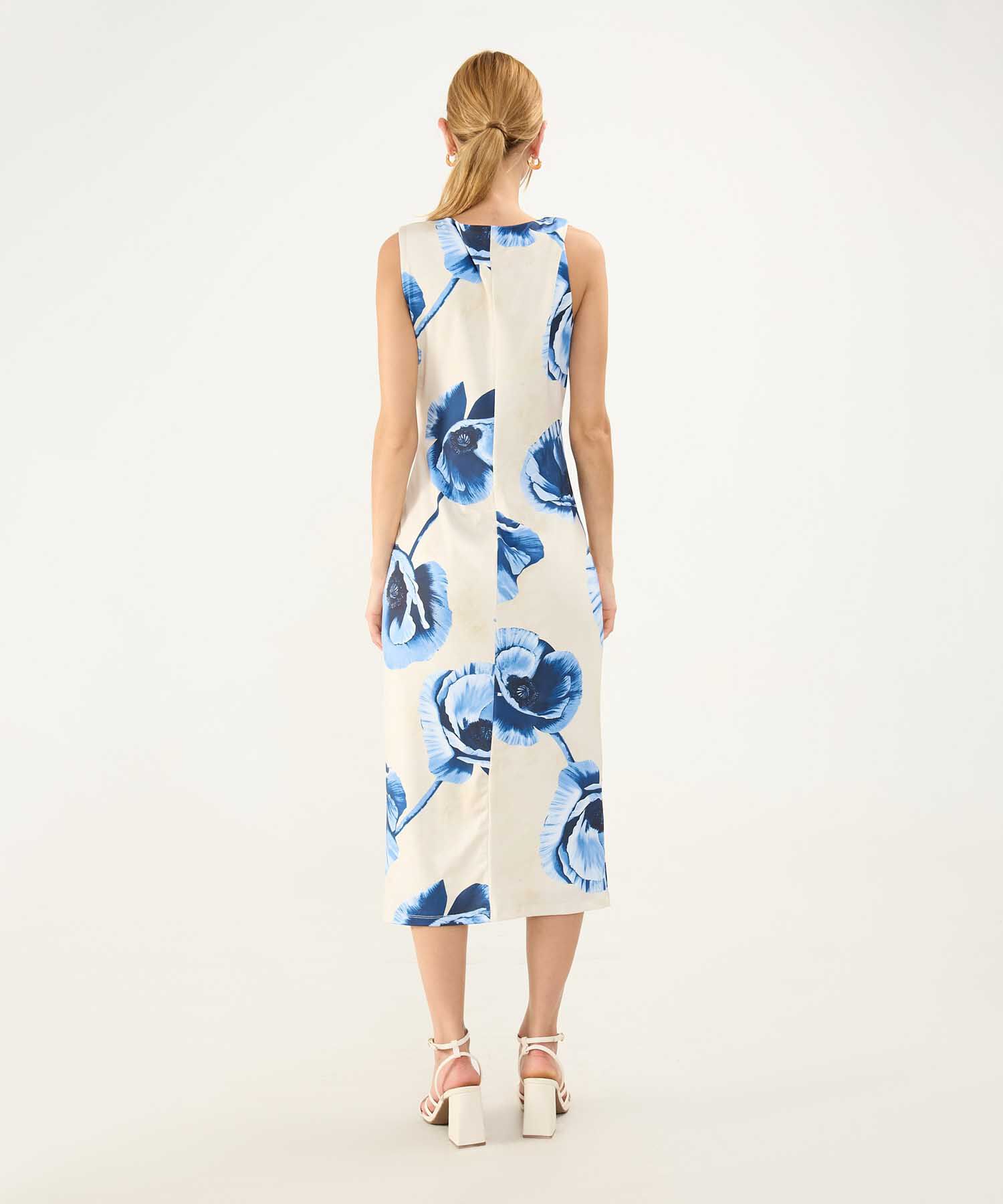 Vestido Estampado con Anudado