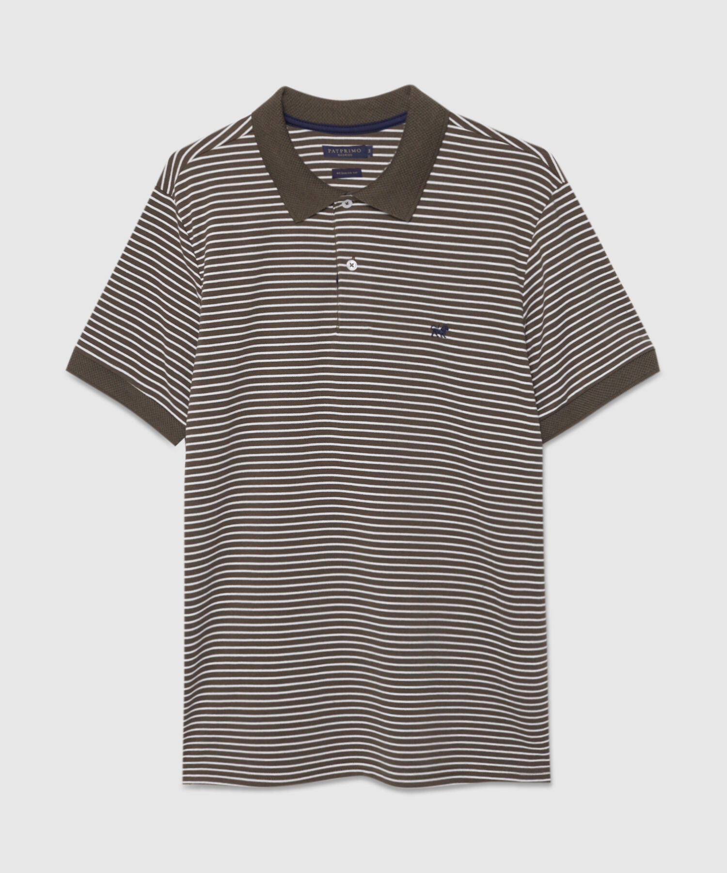 Polo Cuello Tejido Preteñido Bicolor Continuo