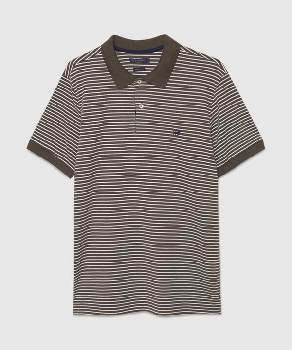 Polo Cuello Tejido Preteñido Bicolor Continuo