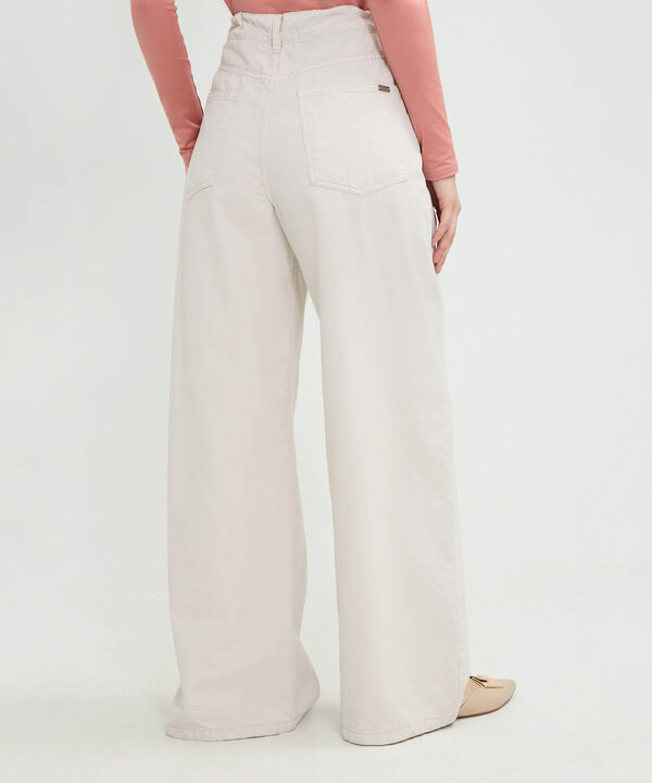 Jean Wide Leg Con Cinto De Amarre