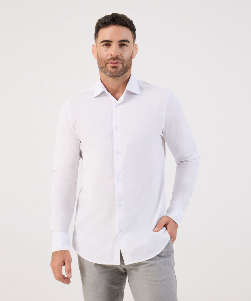 Camisa Formal De Manga Larga Para Hombre