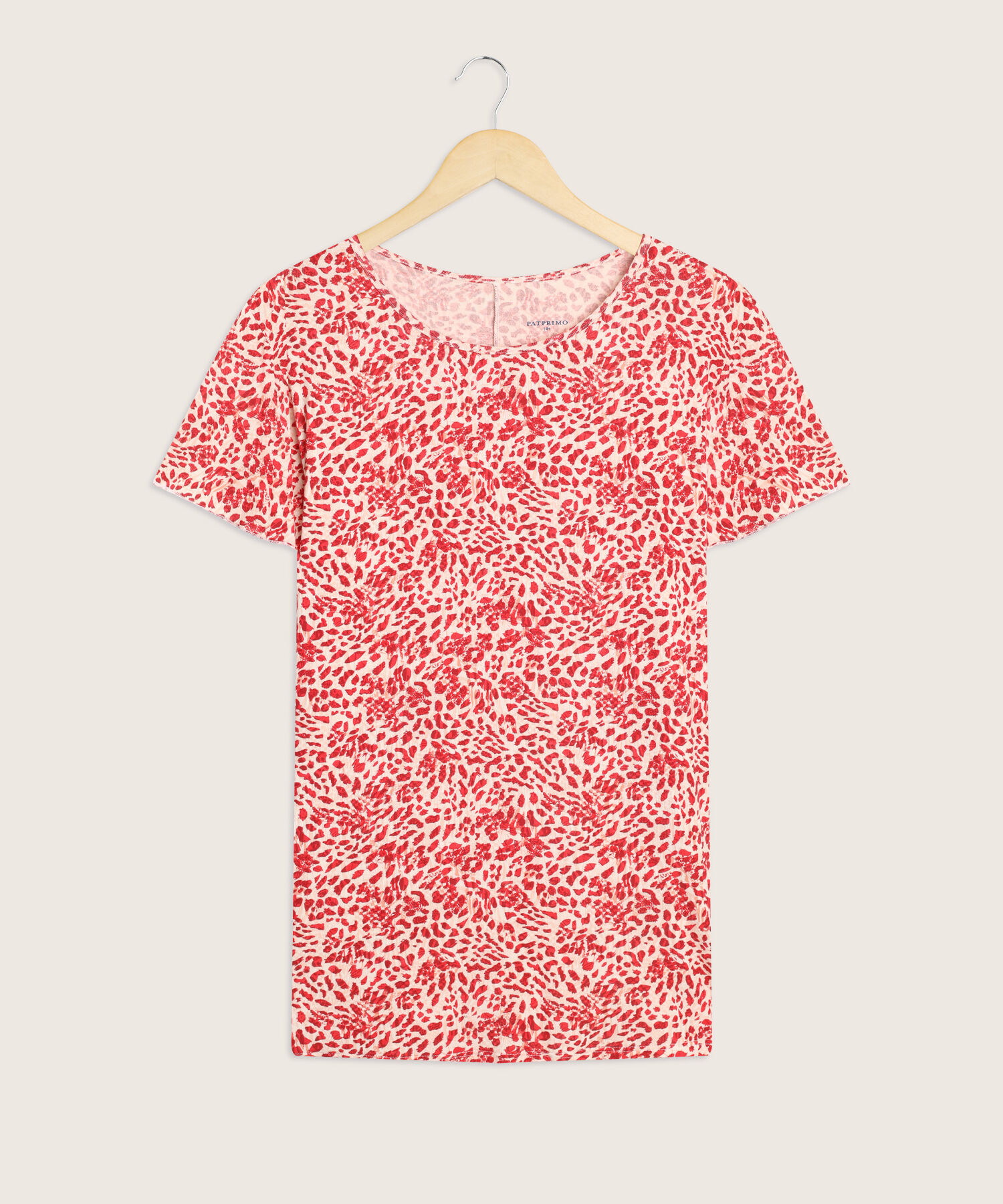 Camiseta mujer estampada manga corta