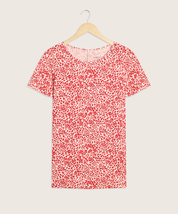 Camiseta mujer estampada manga corta