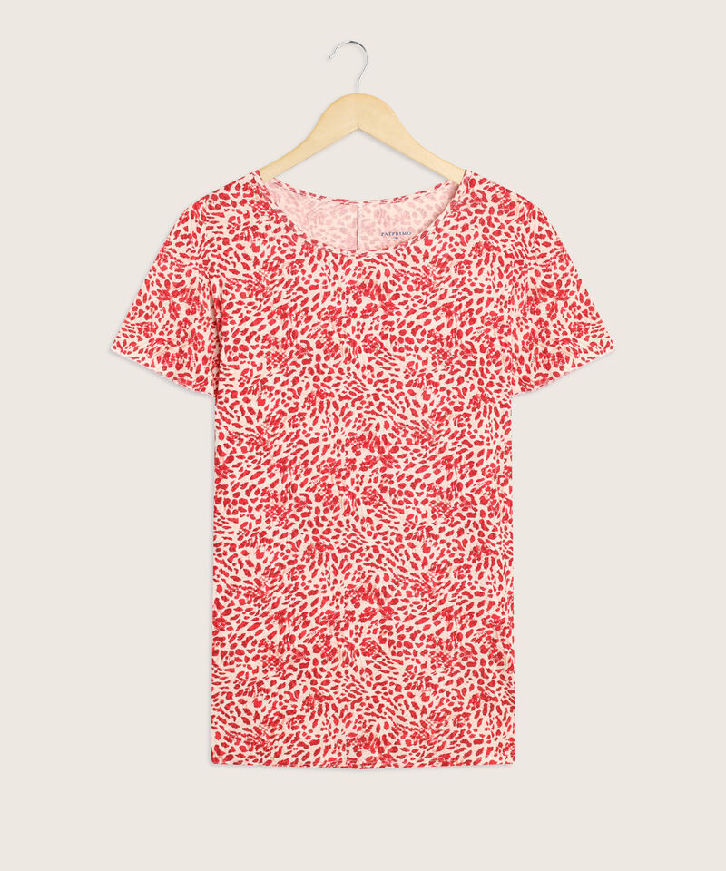 Camiseta mujer estampada manga corta