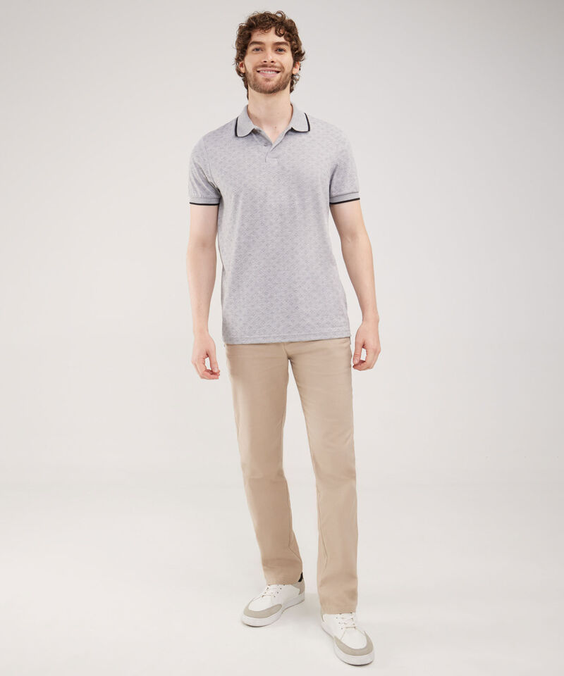 Polo Estampada, Cuello Tejido