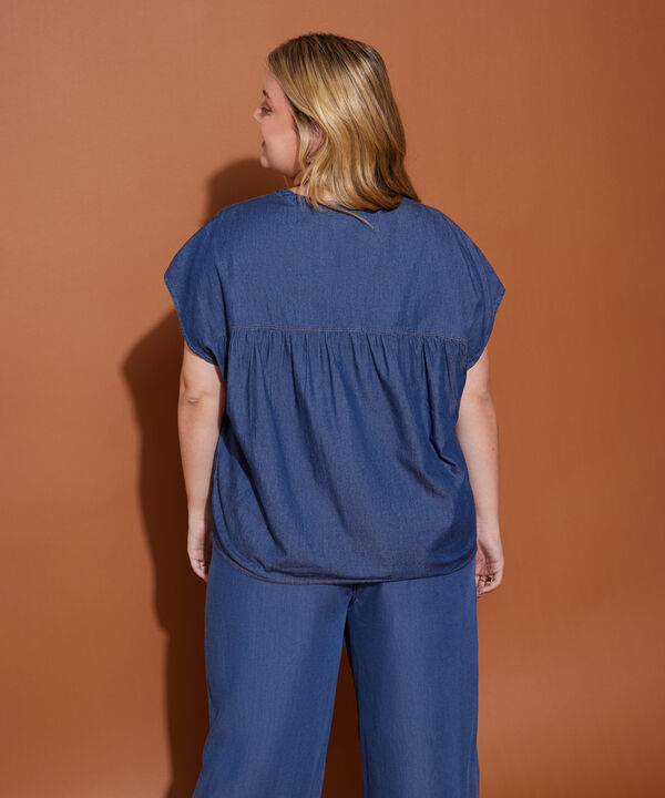 Blusa Con Cuello En V
