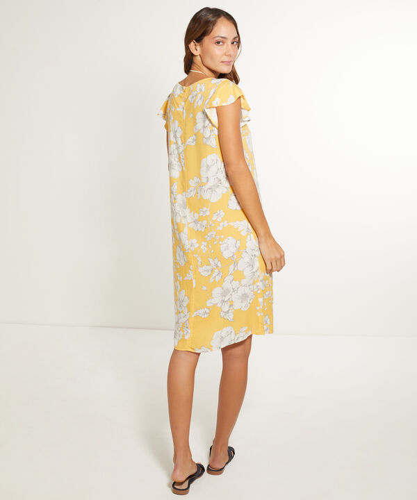 Vestido Manga Corta Estampado