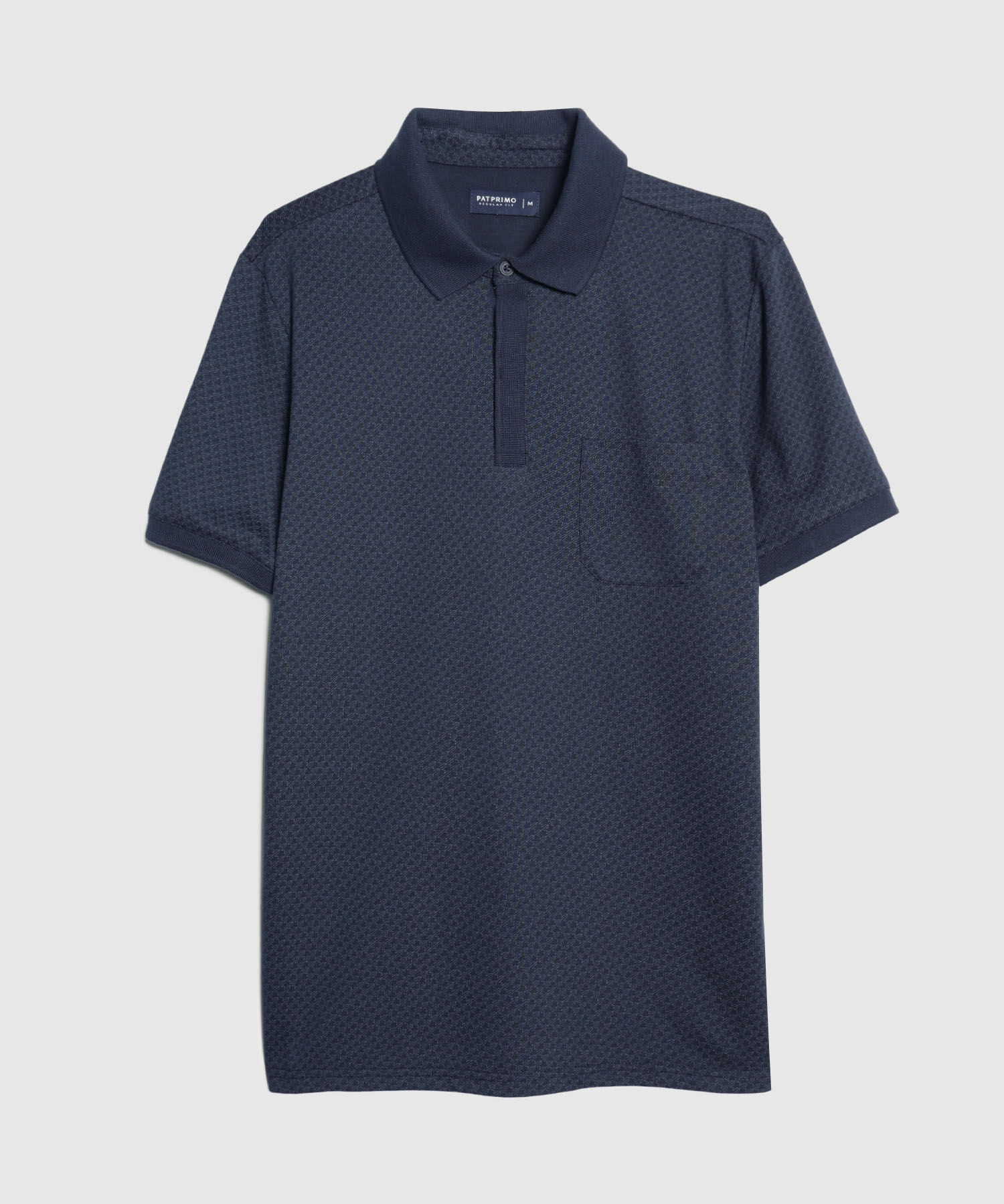 Polo Manga Corta Cuello Tejido