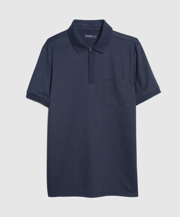 Polo Manga Corta Cuello Tejido