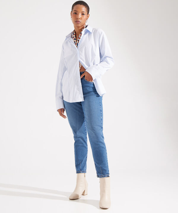 Jean Mom con Desgastes image number null