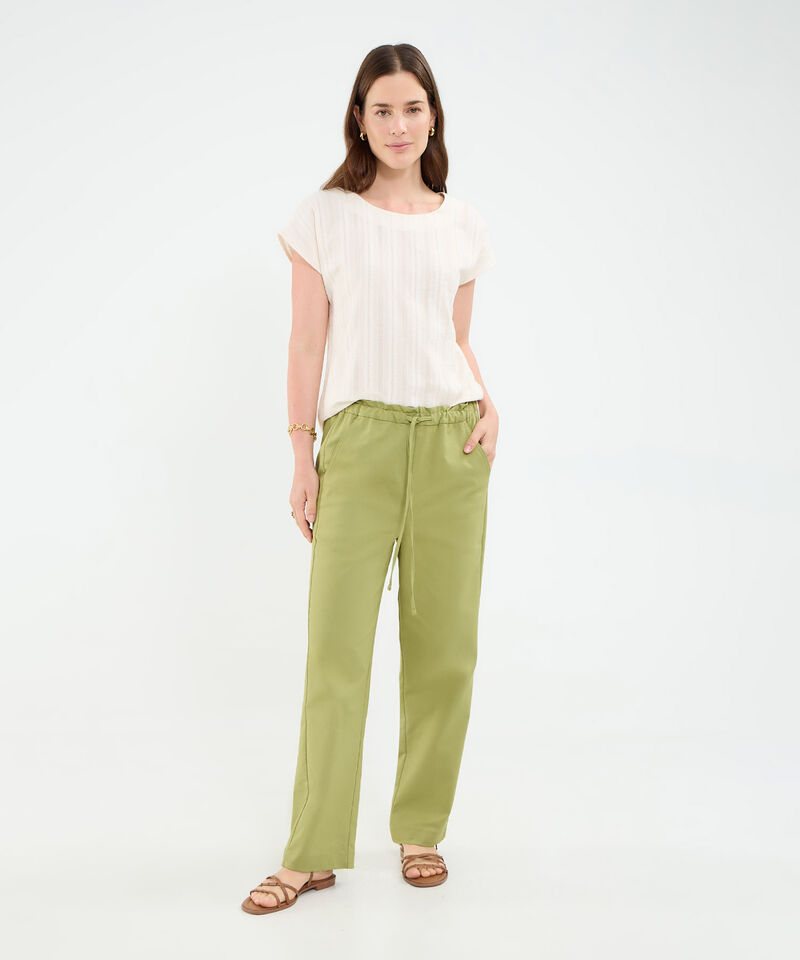 Blusa manga corta para mujer
