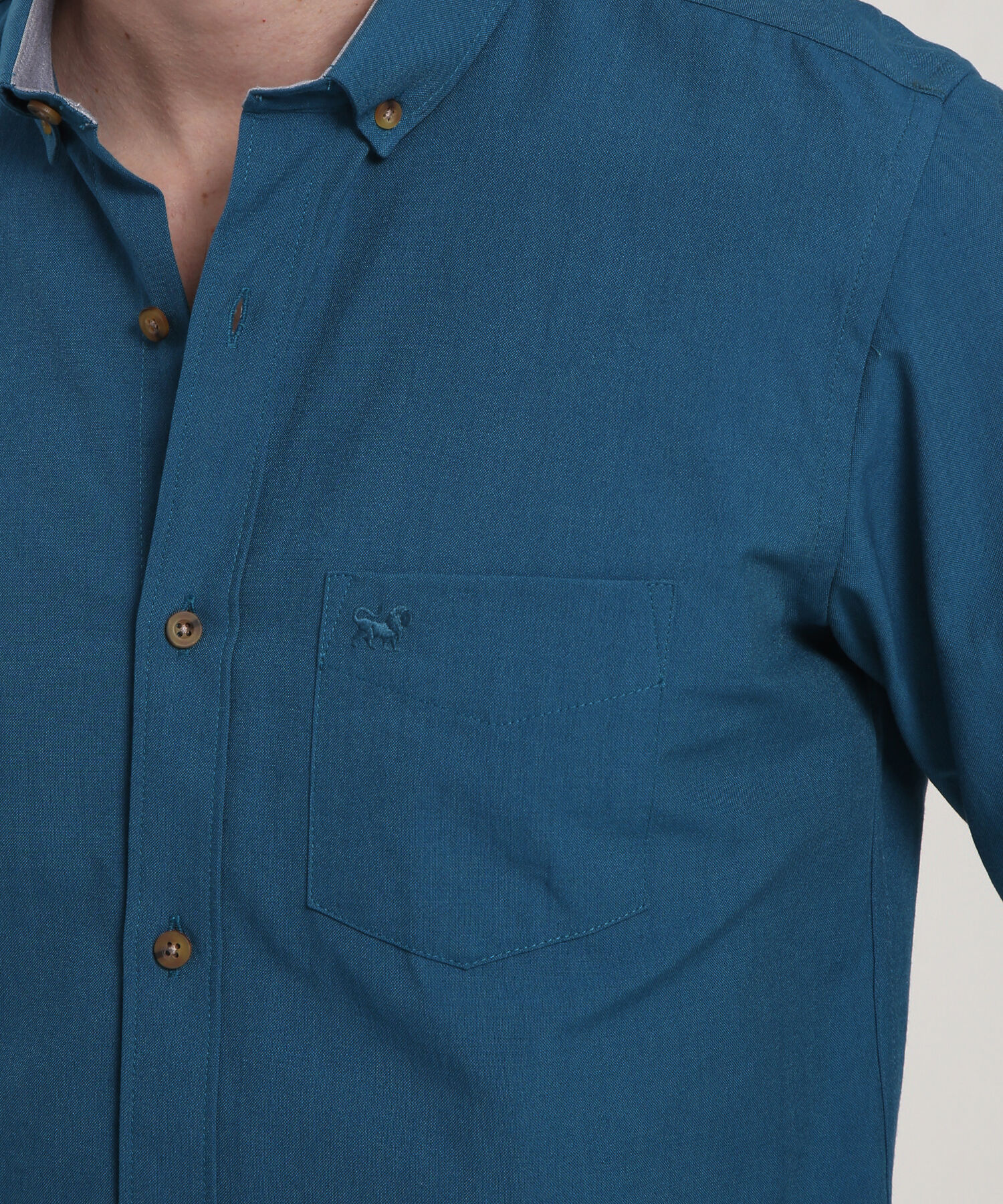 Camisa Manga Larga Unicolor Button Down