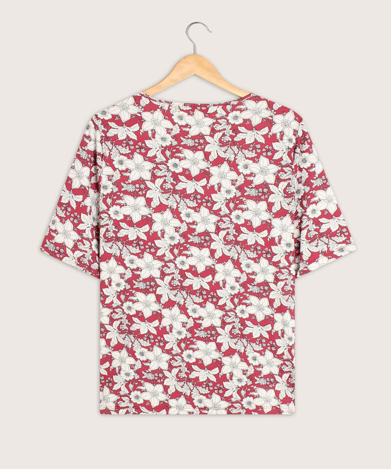 Camiseta mujer manga 3/4 estampada