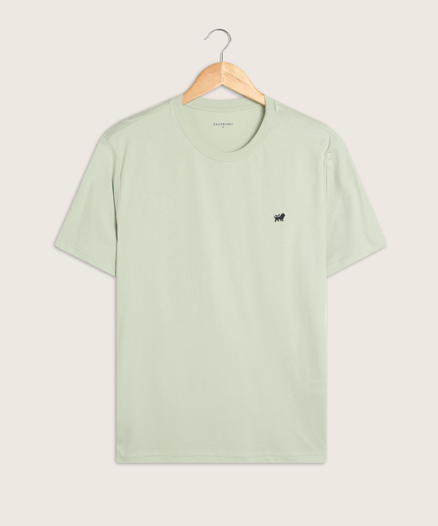 Camiseta Unicolor Cuello Redondo