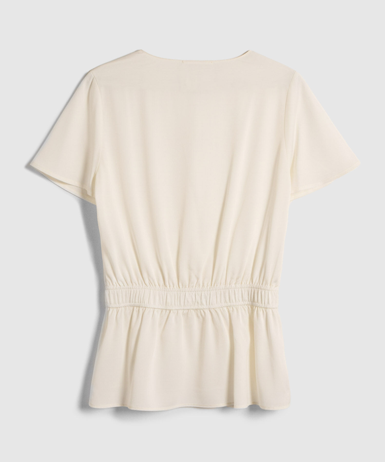 Blusa Cruzada Con Ajuste El&aacute;stico Para Mujer
