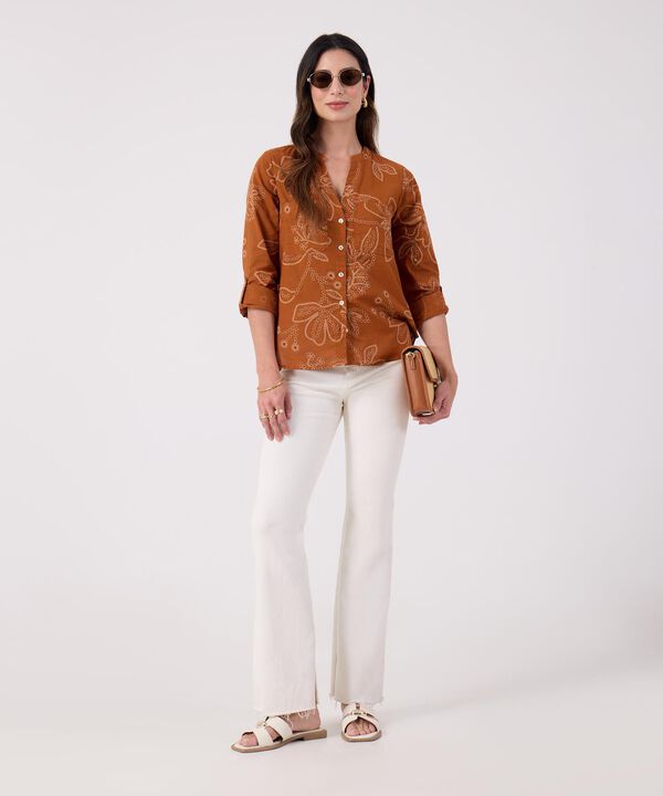 Blusa Texturizada Manga Larga  image number null