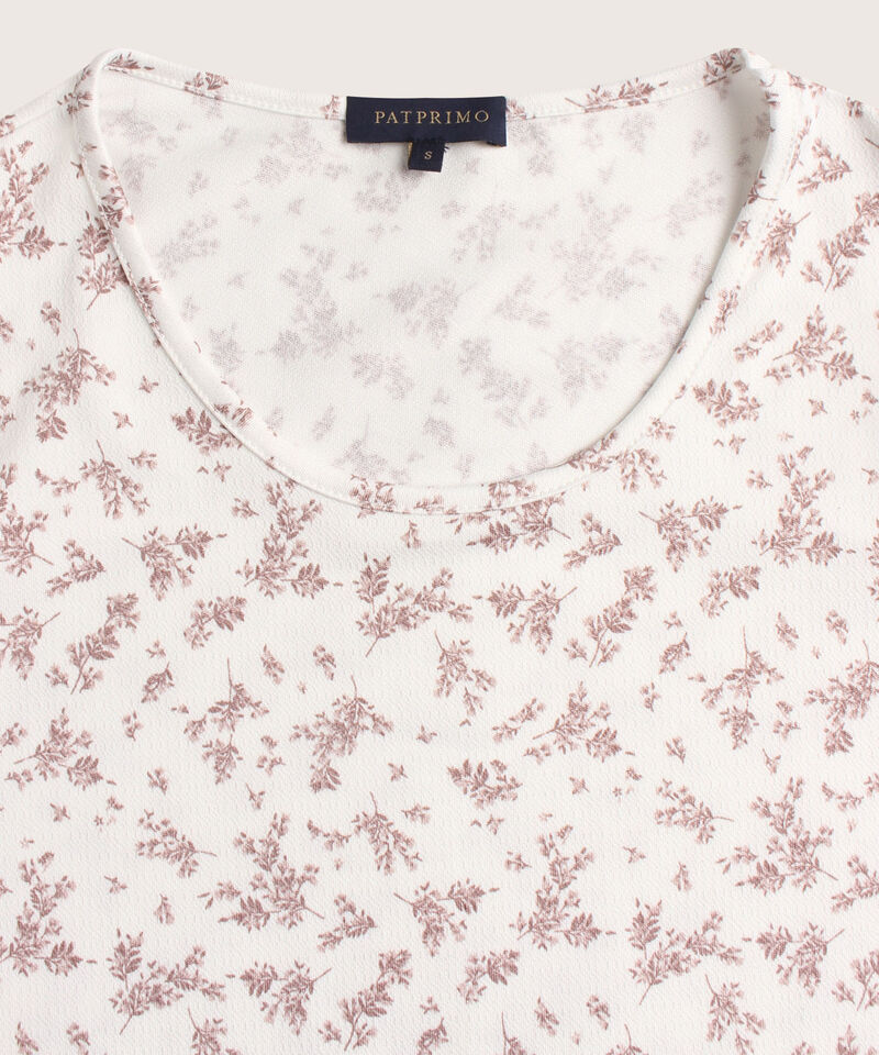Camiseta Estampada Con Ruche