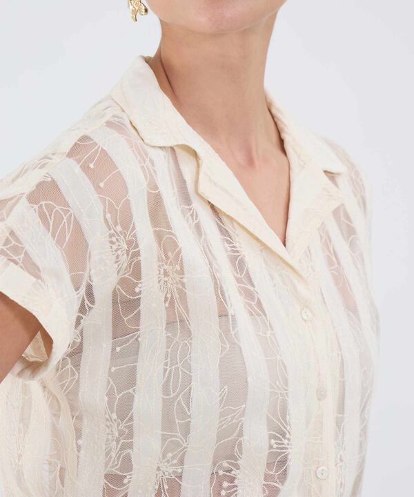 Camisa Manga Corta Texturizada image number null