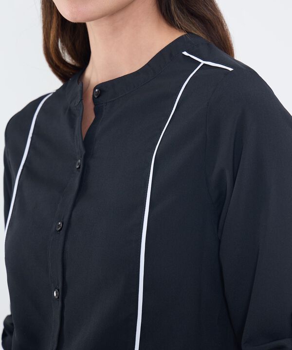 Blusa Manga 3/4 Con Detalle