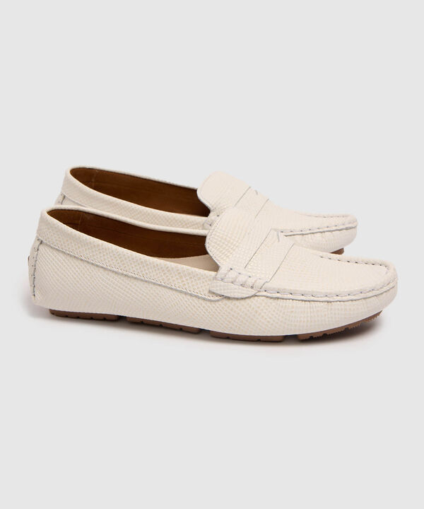 Zapatos Tipo Mocas&iacute;n Con Textura Micrograbada Para Mujer image number null