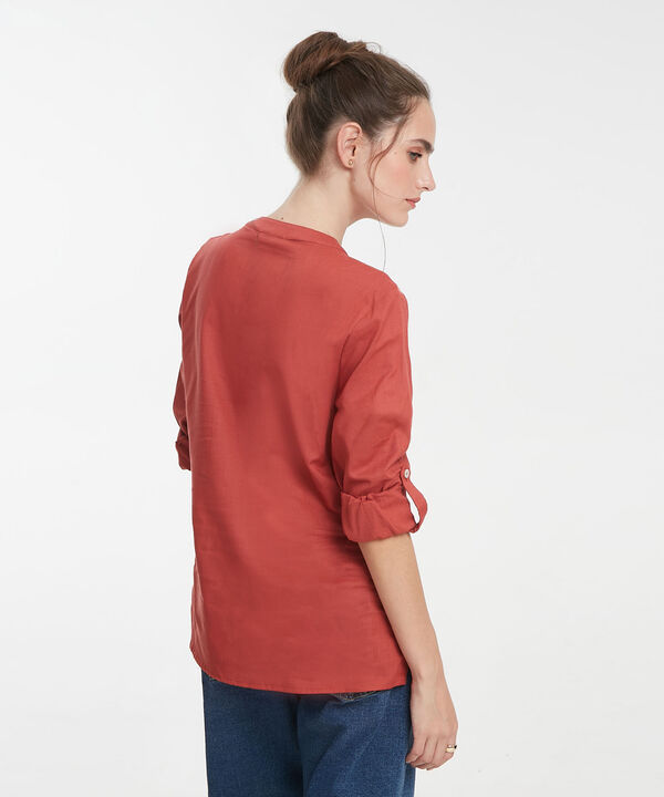 Blusa Manga Larga Unicolor image number null