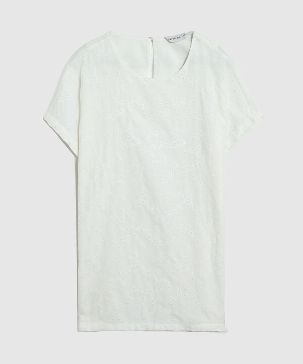 Blusa Con Detalle Calado Para Mujer Curvy image number null