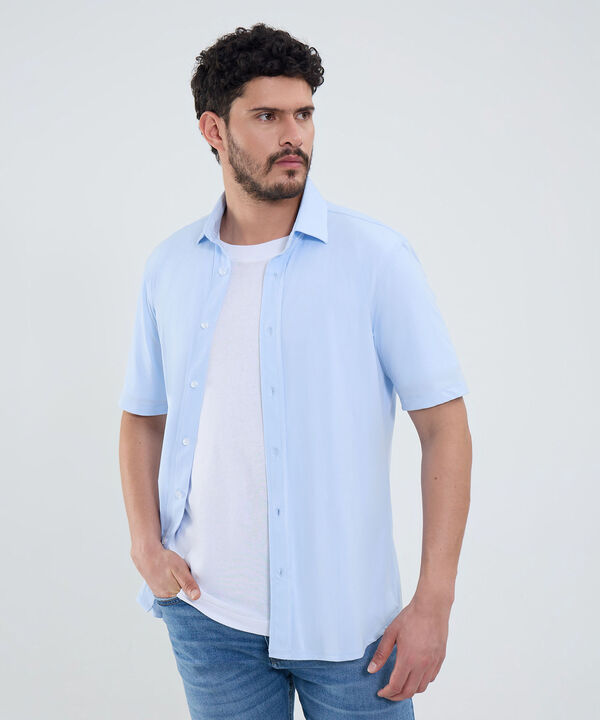 Camisa Manga Corta En Punto image number null