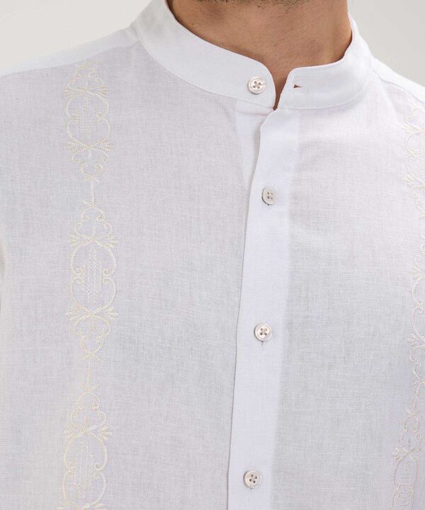 Guayabera en Efecto Lino