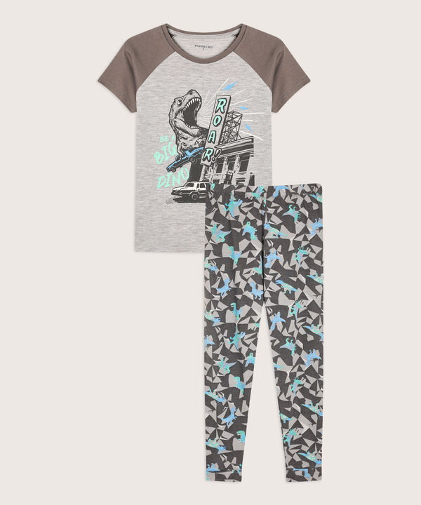 Pijama Con Camiseta Estampada image number null