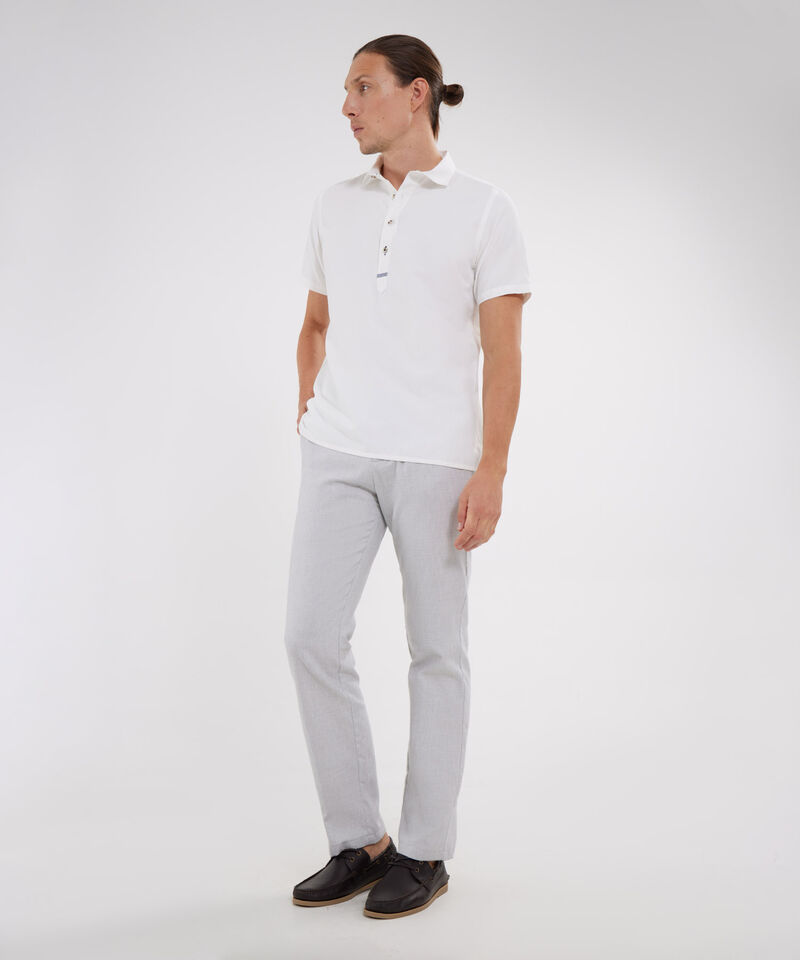 Camisa Manga Corta Con Media Pechera