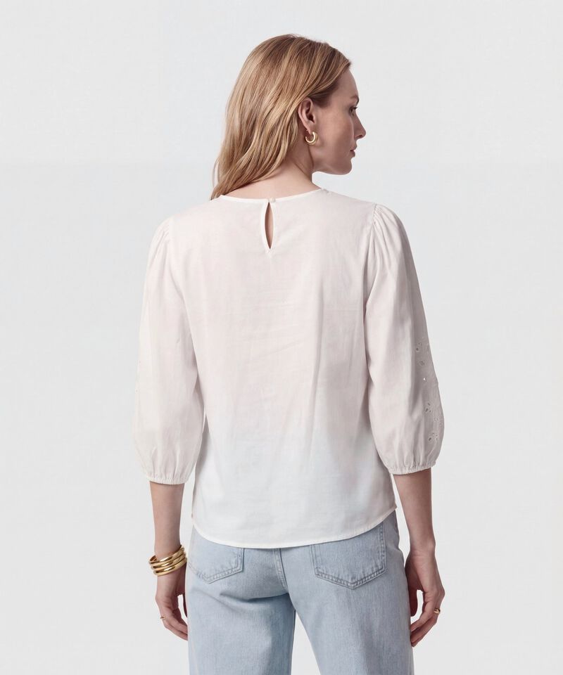 Blusa Manga 3/4 Bordada