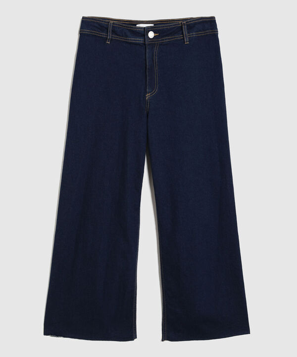 Jeans Culotte De Tiro Alto image number null
