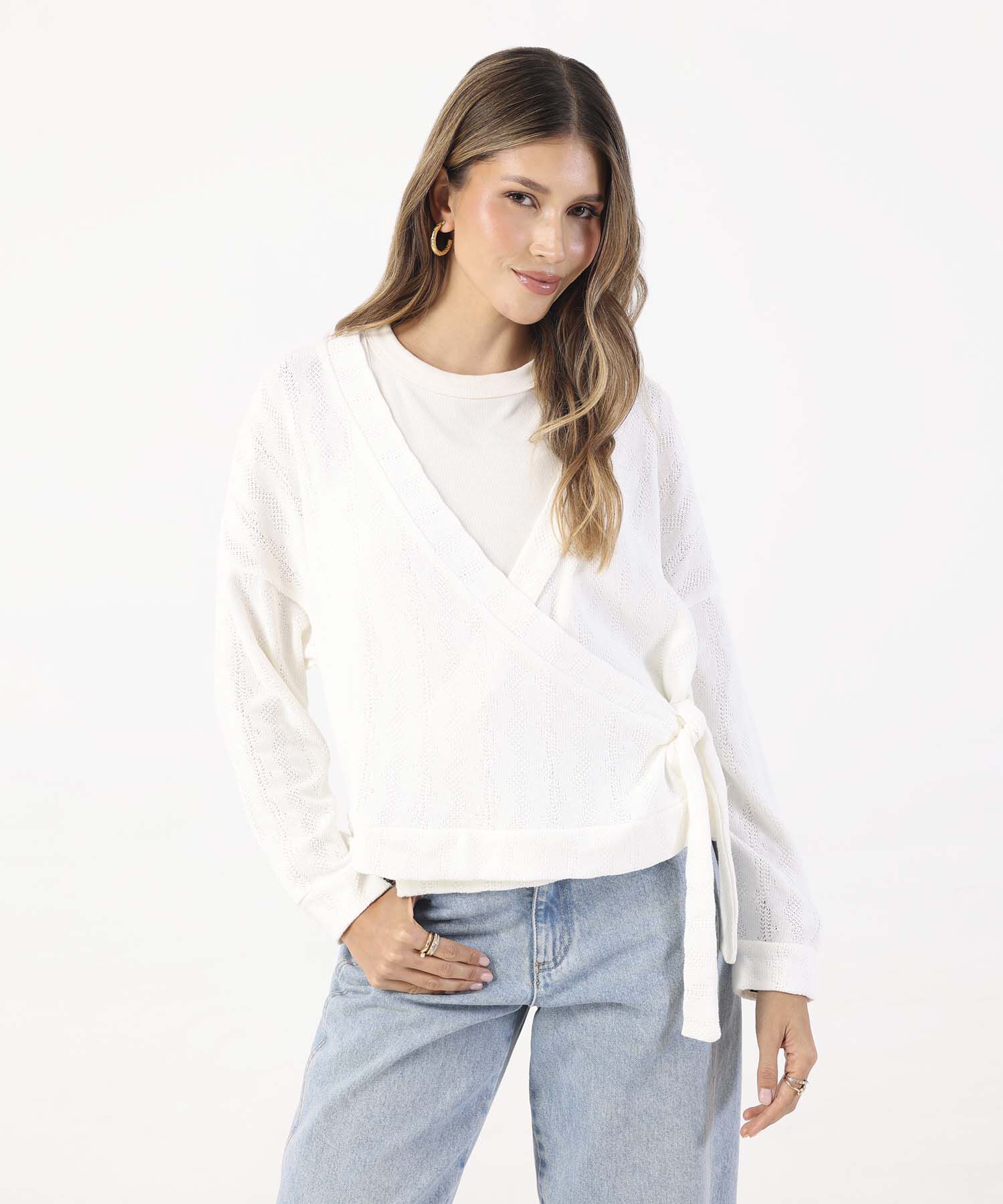 Saco Unicolor Texturizado 