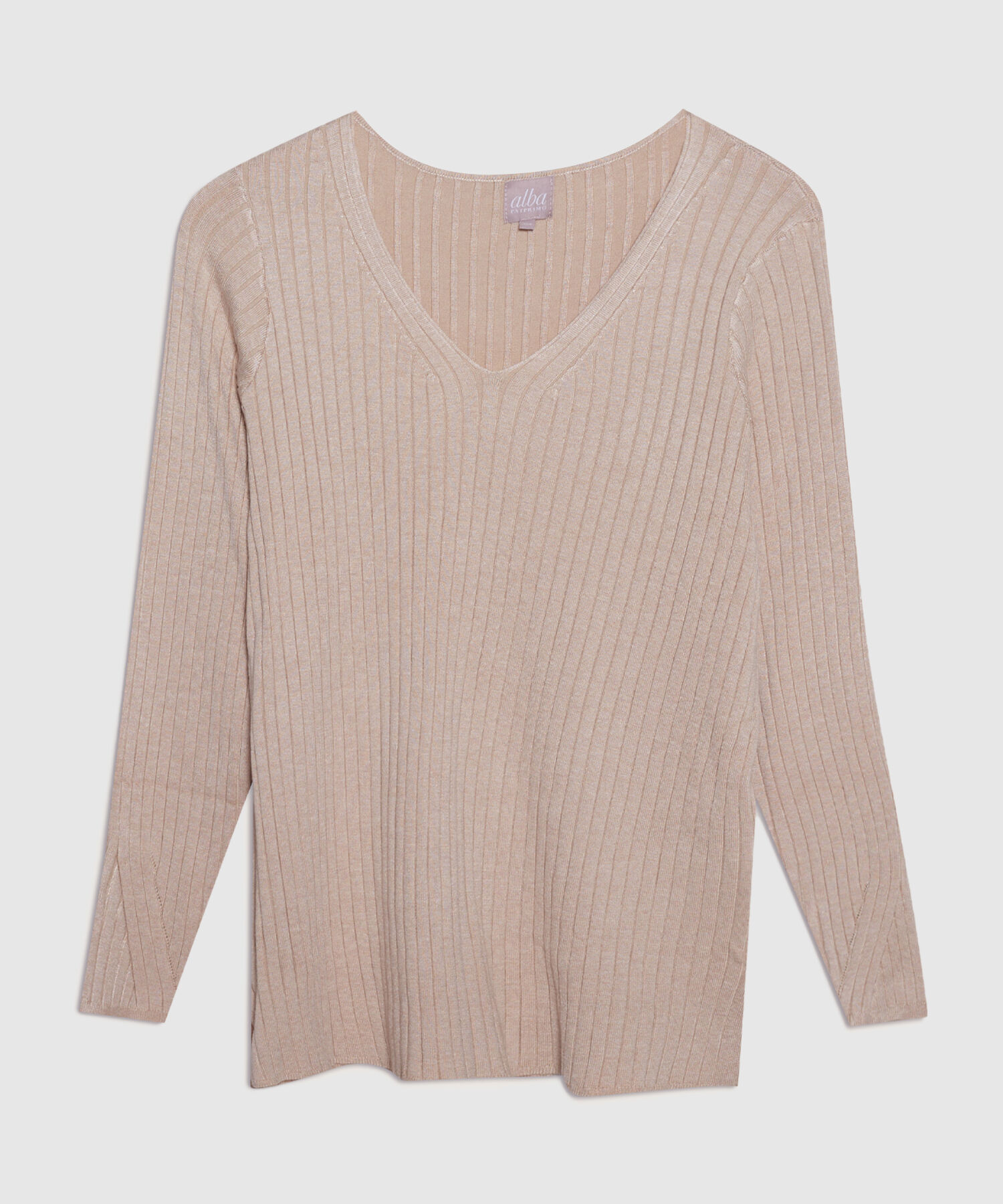 Saco Cuello V Manga Larga Con Cortes