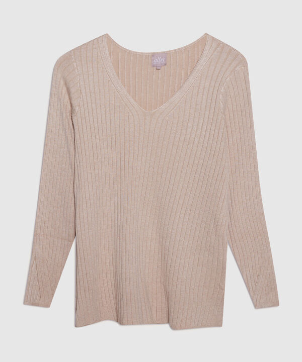Saco Cuello V Manga Larga Con Cortes