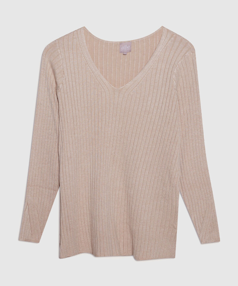 Saco Cuello V Manga Larga Con Cortes