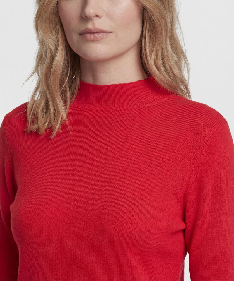 Saco Tejido Cuello Alto para Mujer